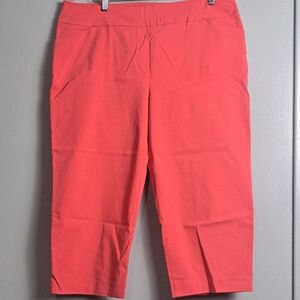 Penningtons Slightly Curvy Fit Women's Hot Pink Capris – Size 18 – Preowned